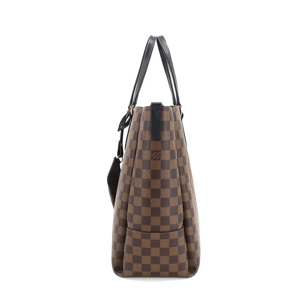 Louis Vuitton Damier Belmont NV MM Shoulder Bag Ebene Noir